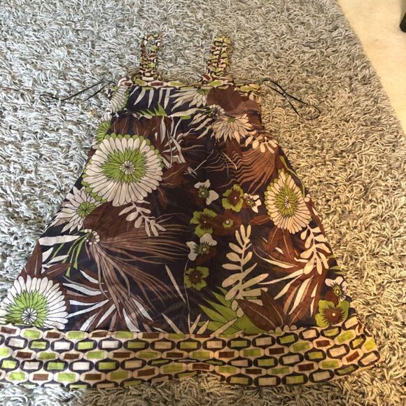 SWEET PEA Double Layer Nylon/Mesh Dress - Picture 5 of 7